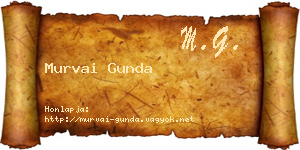 Murvai Gunda névjegykártya